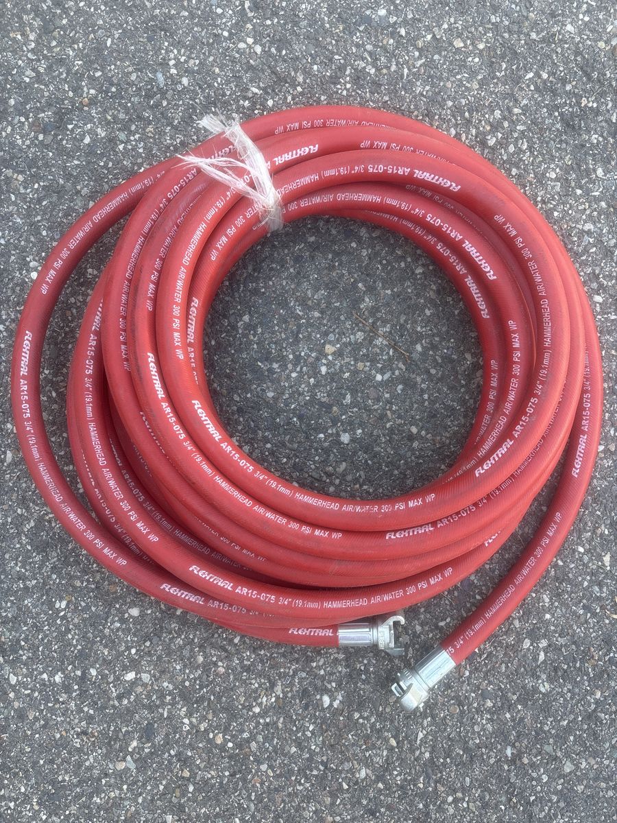 Flextral AR15-075 Hammerhead 3/4" Air/Water Hose 300 PSI MAX WP