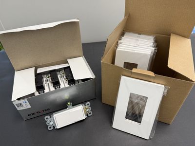 MODERN DESIGNER UPGRADE: Enerlites Switches + 13 BESTTEN Screwless Covers!