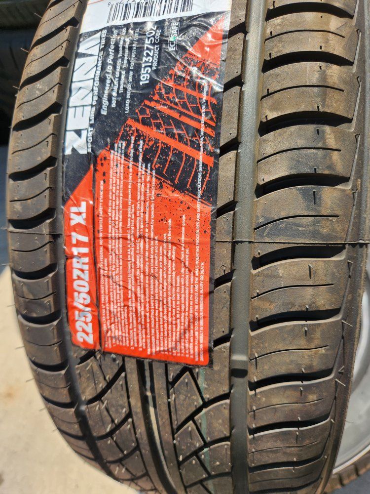 225/50r17 zenna sport line performance