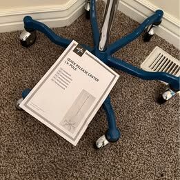 Medline IV Pole – Quick-Release Casters – Heavy Duty Medical Stand