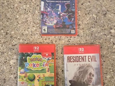 New Unopened Switch 2 games $75 each including PokeMon Pokopia! trades considered!