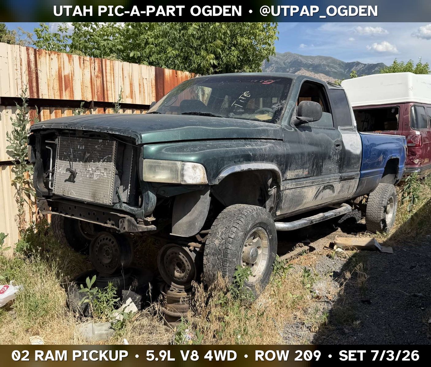 2002 Dodge Ram Pickup Parts - UTPAP Ogden