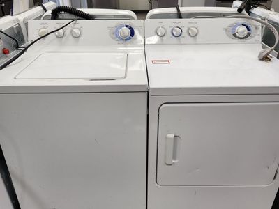 GE White Top Load Washer & Dryer Set - Works Great!
