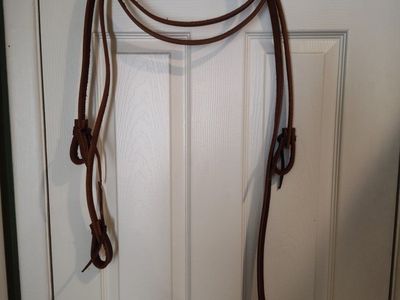 Brown Leather Horse roping Reins - Durable & Supple Equestrian Tack
