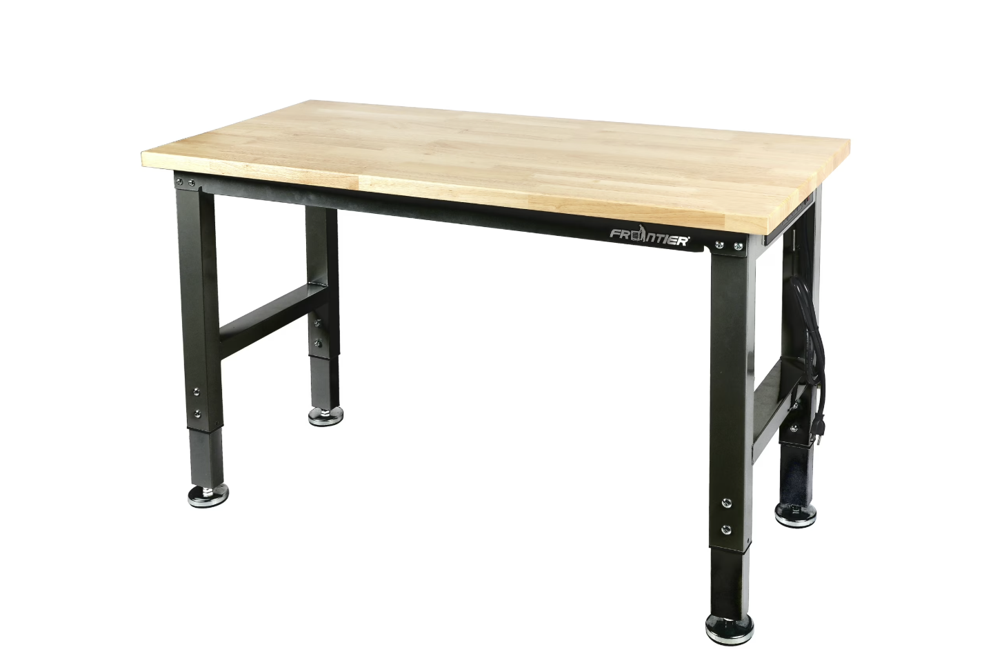 New in Box48-inch Heavy-Duty Workbench with Adjustable Height, Wood Worktop, Steel Frame