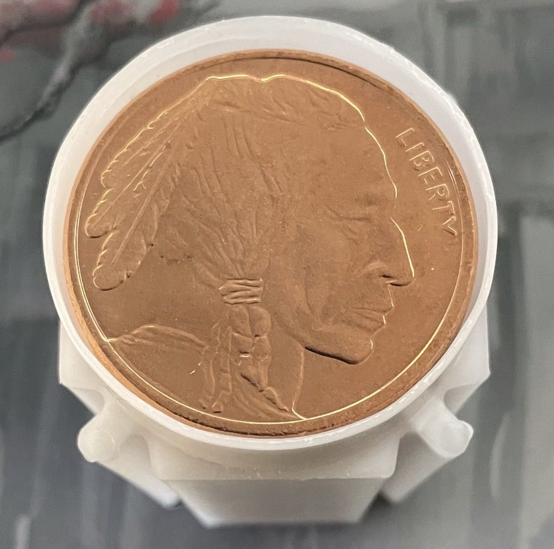 TUBE OF 20 X 1 OZ Indian Buffalo COPPER .999