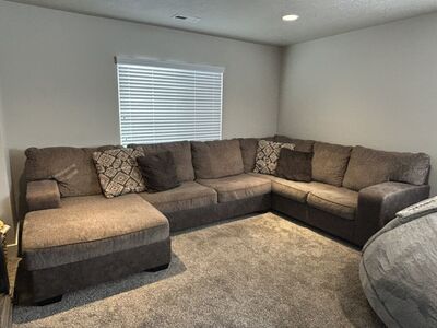 Ashley Furniture Brown/Tan 3 Piece Sectional