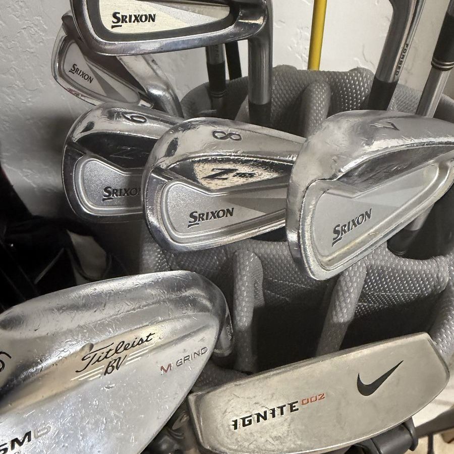 Srixon Z565/Z765 Combo Iron Set, Nike Driver, 3W, Putter, Titleist 56 Wedge Golf Club Set