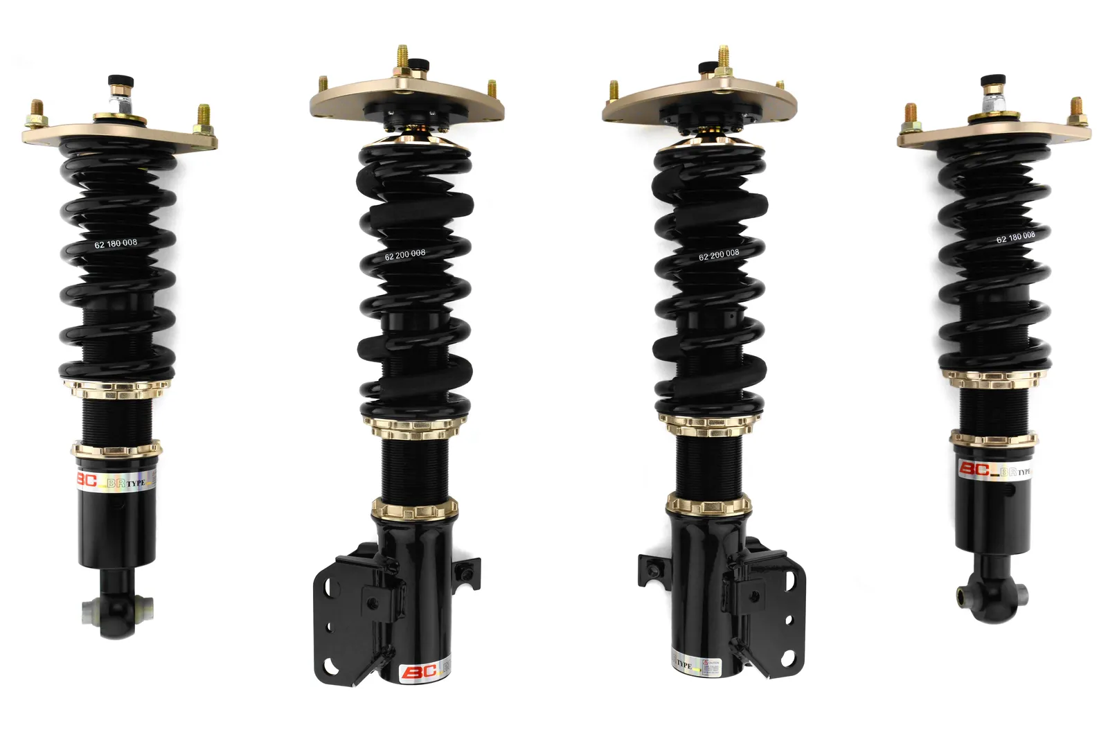 BC Racing BR Series Coilovers with Swift Springs For 2008-2014 Subaru WRX F-08-BR-SW