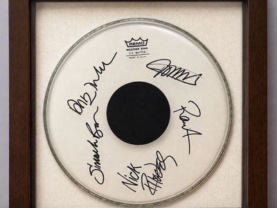 Duran Duran Drumhead Signed by All 5 Original Members