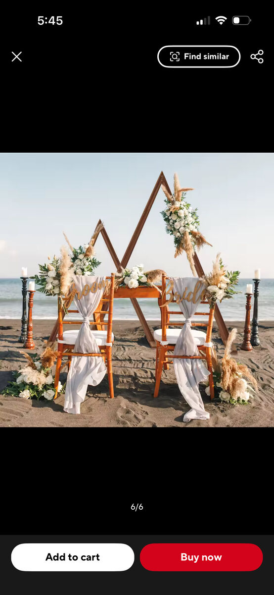 Triangle Wedding Arch rental-Boho A Frame Ceremony