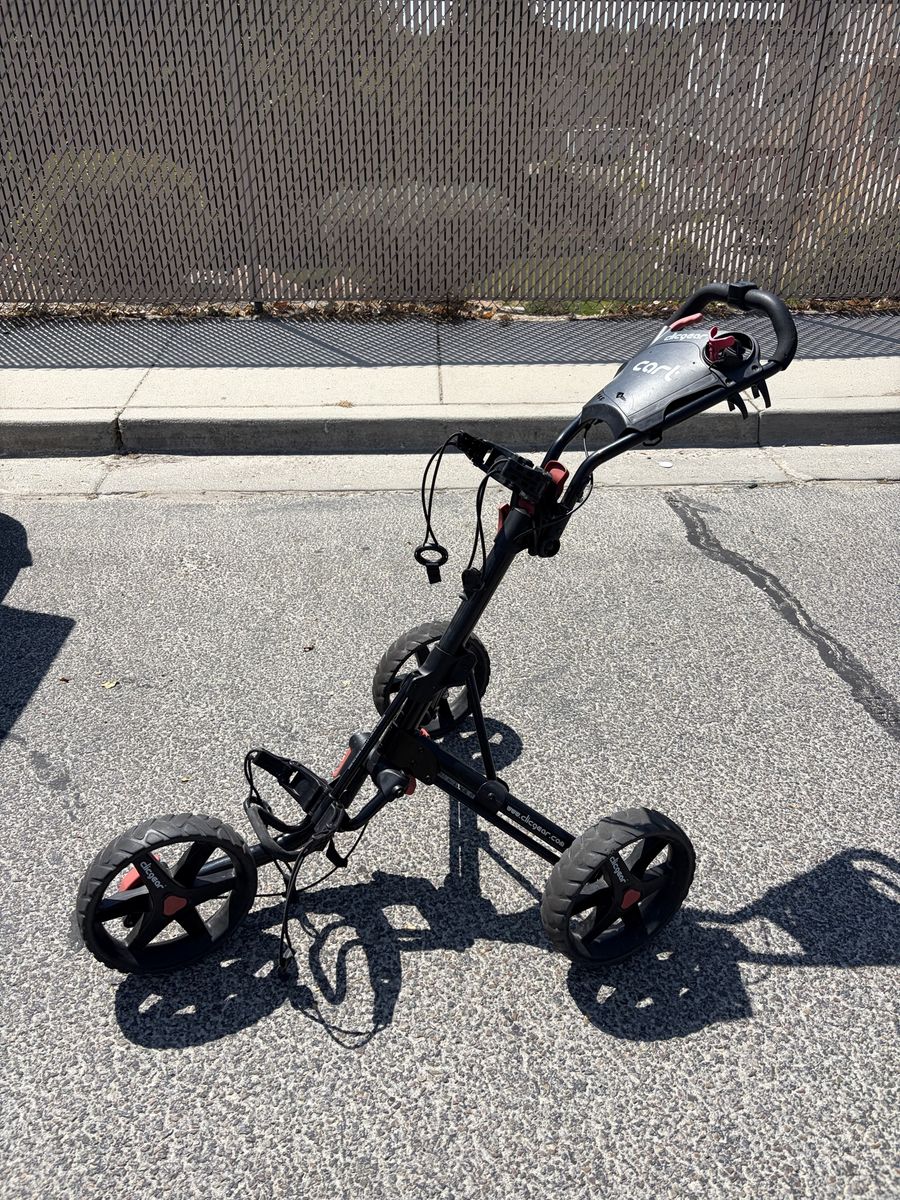 Clicgear 3-Wheel Folding Golf Push Cart - Black