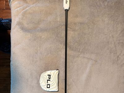 Ping PLD Milled Alley Blue 4 Putter - Golf Pride Grip, White/Black, Right Handed