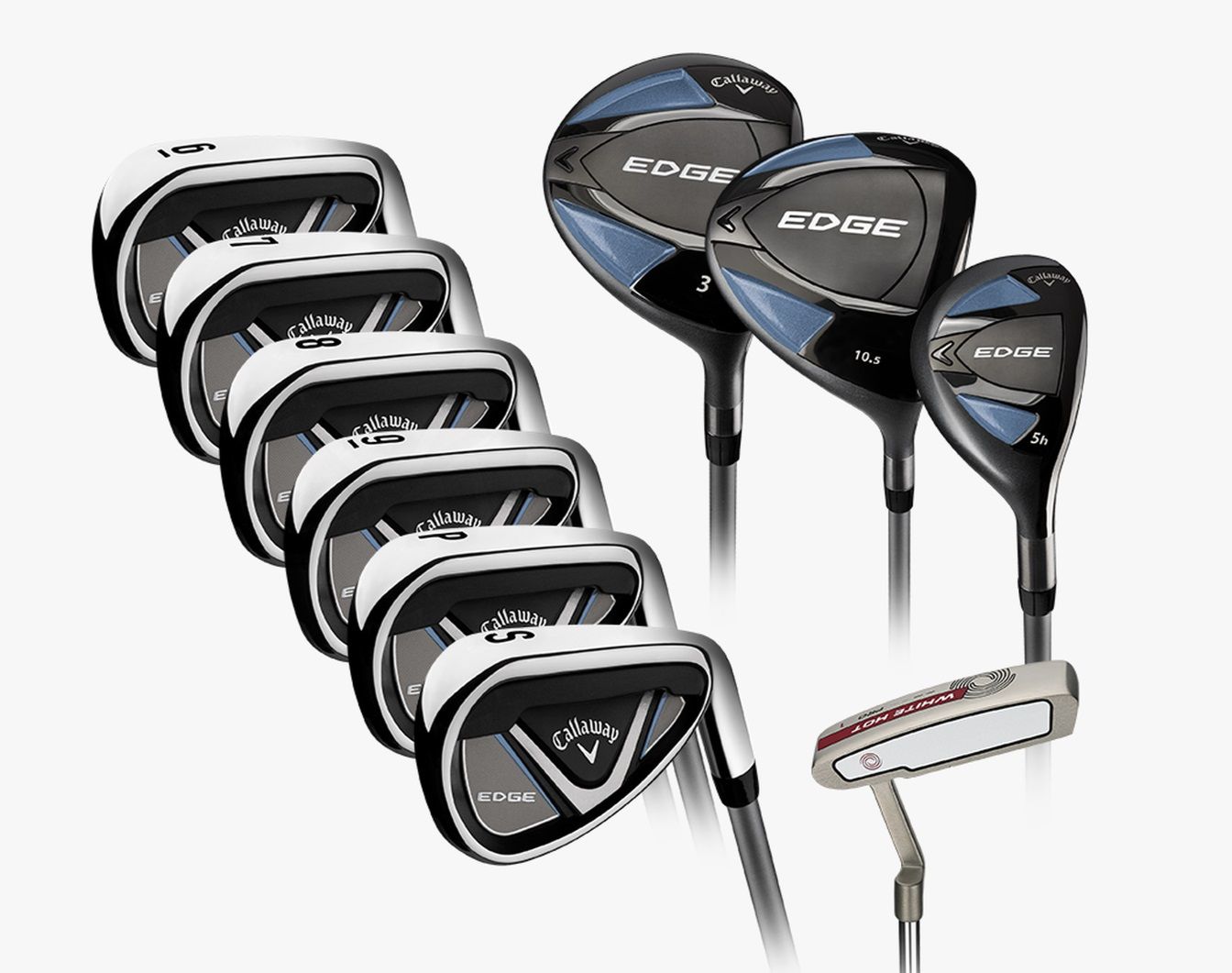 Callaway Edge 10 pc Mens RH golf club set Regular flex