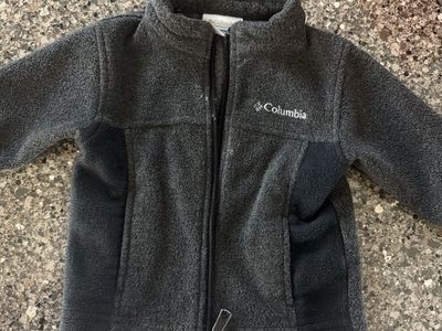 Columbia Full Zip Fleece Jacket - Gray - Infants 6-12months- Outdoor Wear