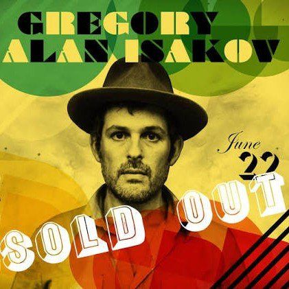 Gregory Alan Isokov June 22 Ogden Sold Out