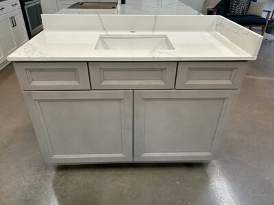 48 Inch 2 Drawer Vanity Quartz Countertop