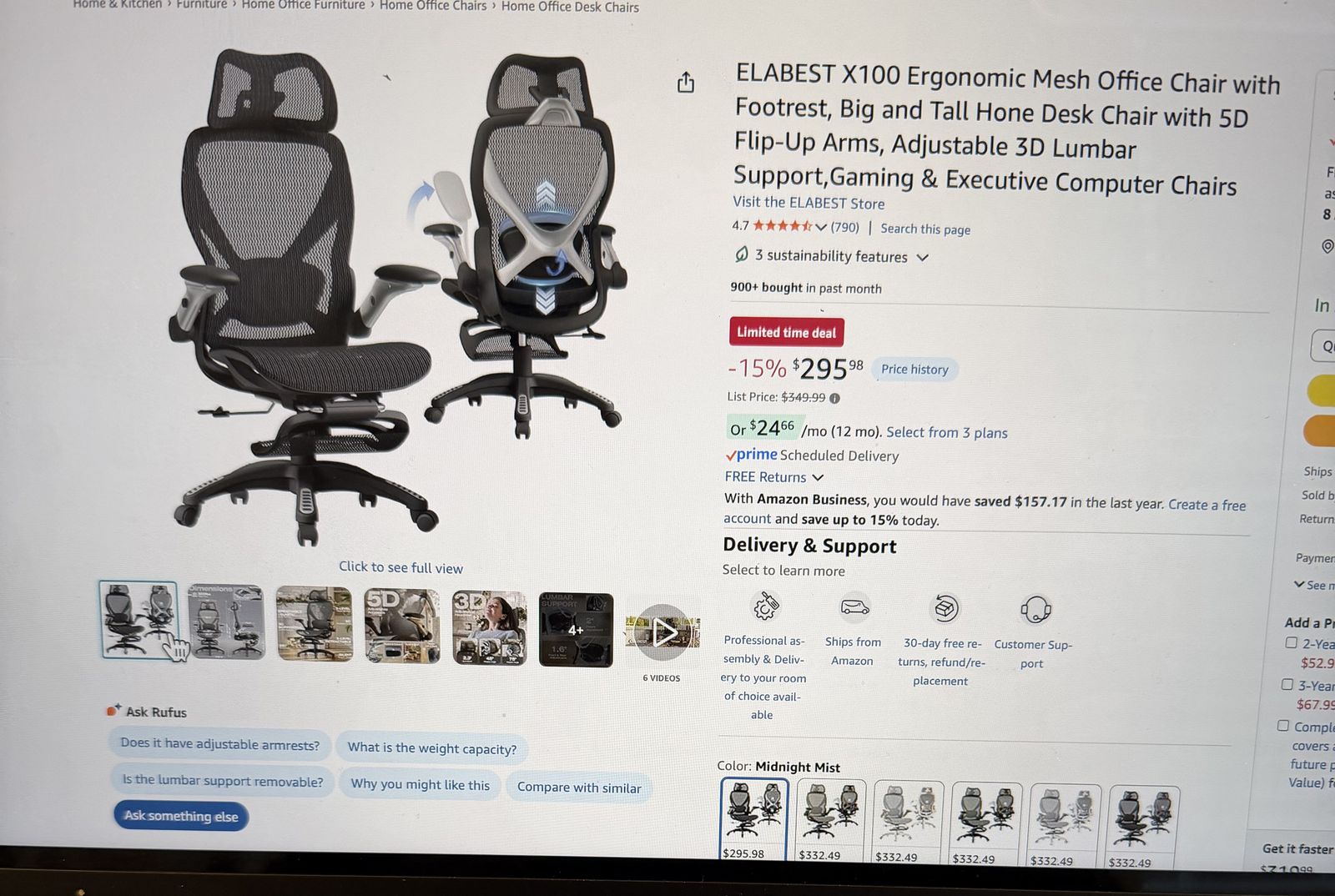 Elabest Gaming, Office, & Executive Computer Chair