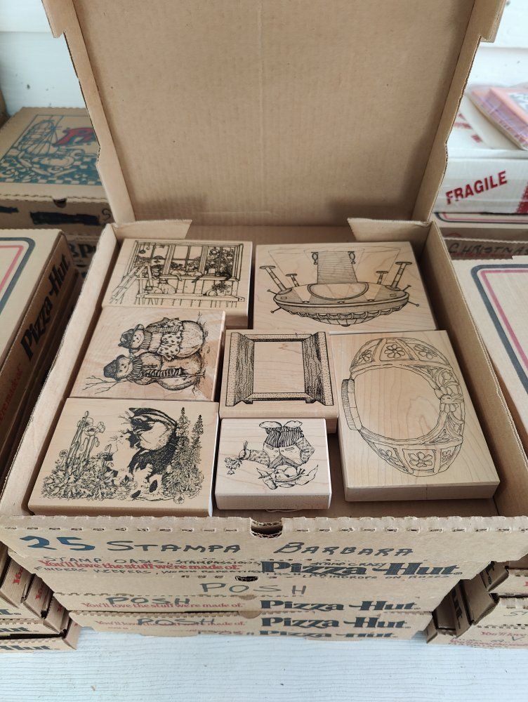 Box #25 of 65, New, old stock rubber stamps, designed mainly for people that like to make their own greeting cards.