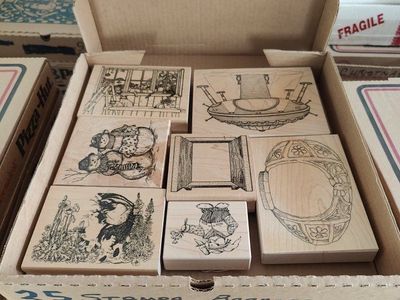 Box #25 of 65, New, old stock rubber stamps, designed mainly for people that like to make their own greeting cards.