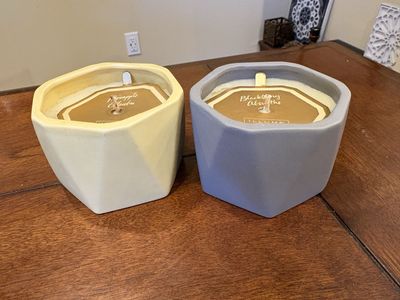 New Illume Candles in Geometric Ceramic Jars - 2 available