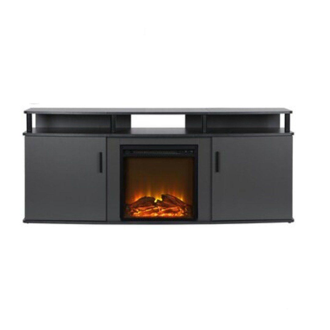 NEW- Ameriwood Home Carson Fireplace TV Stand