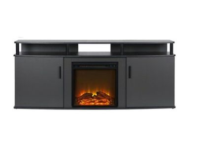 NEW- Ameriwood Home Carson Fireplace TV Stand