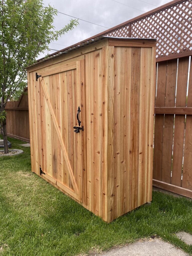 New Solid Wood Storage Shed