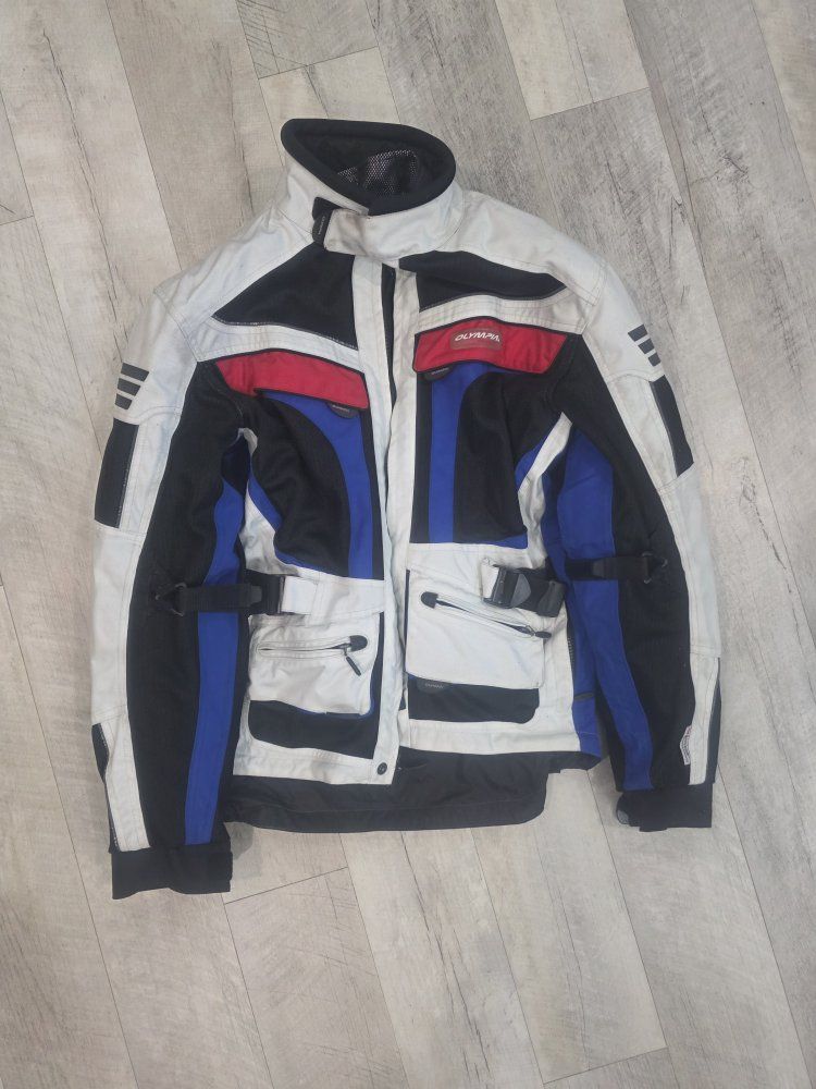 Olympia Moto Sports Men's Riding Jacket Size M Multi-Color, Triple Layer