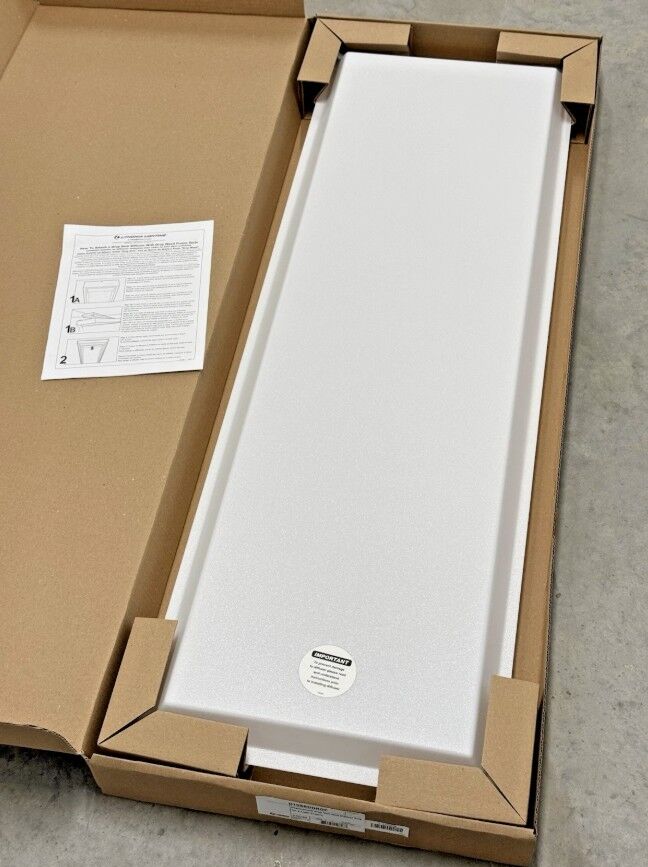 Lithonia Lighting 1-1/3 ft x 4 ft Dropped White Acrylic Diffuser Lens