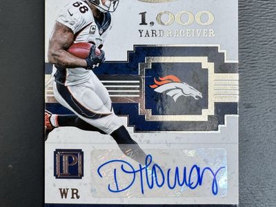 2017 Panini Pantheon Demaryius Thomas Script 1,000 Yard Receiver Auto /5