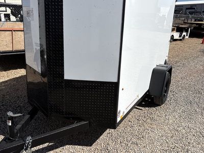 5x10 Look ST DLX Enclosed Cargo Trailer - 5'6" Interior - 3.5K GVWR - .080 PolyCor, Black Out Package, Ramp Door
