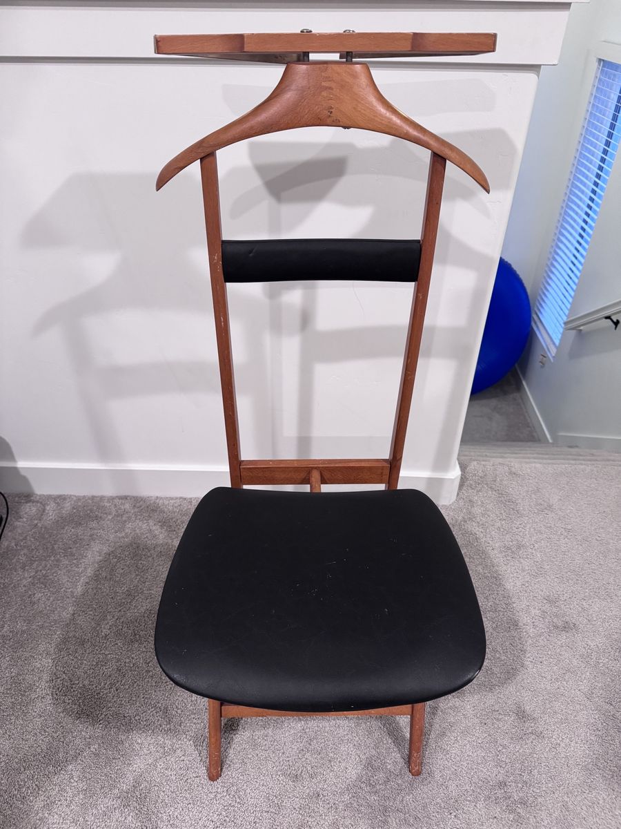 Vintage Fratelli Reguitti Italian Valet Chair Gentleman’s Stand Mid Century FR Italy
