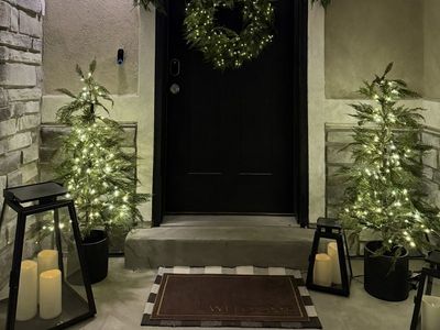 Porch lanterns-Crate and Barrel