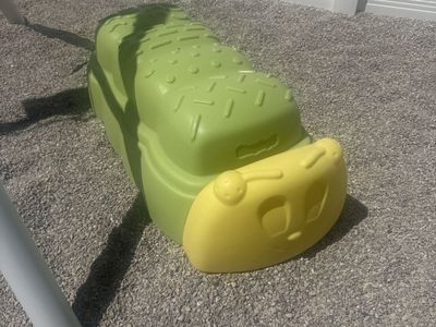 Kids sandbox/ outdoor toy box caterpillar