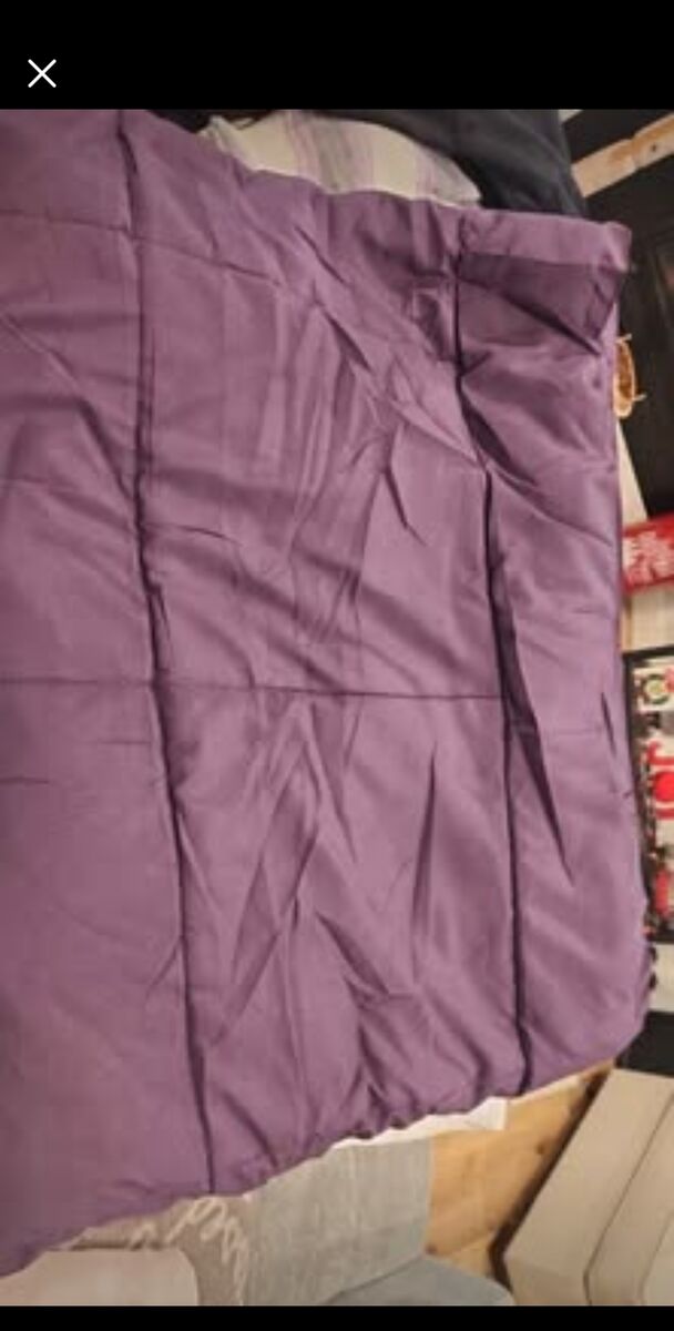 ⁷DARK ⅚PURPLE KING SIZE COMFORTER,
