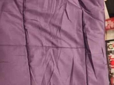 ⁷DARK ⅚PURPLE KING SIZE COMFORTER,