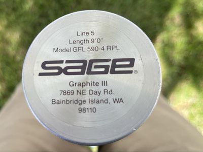 Sage fly rod 5 wt