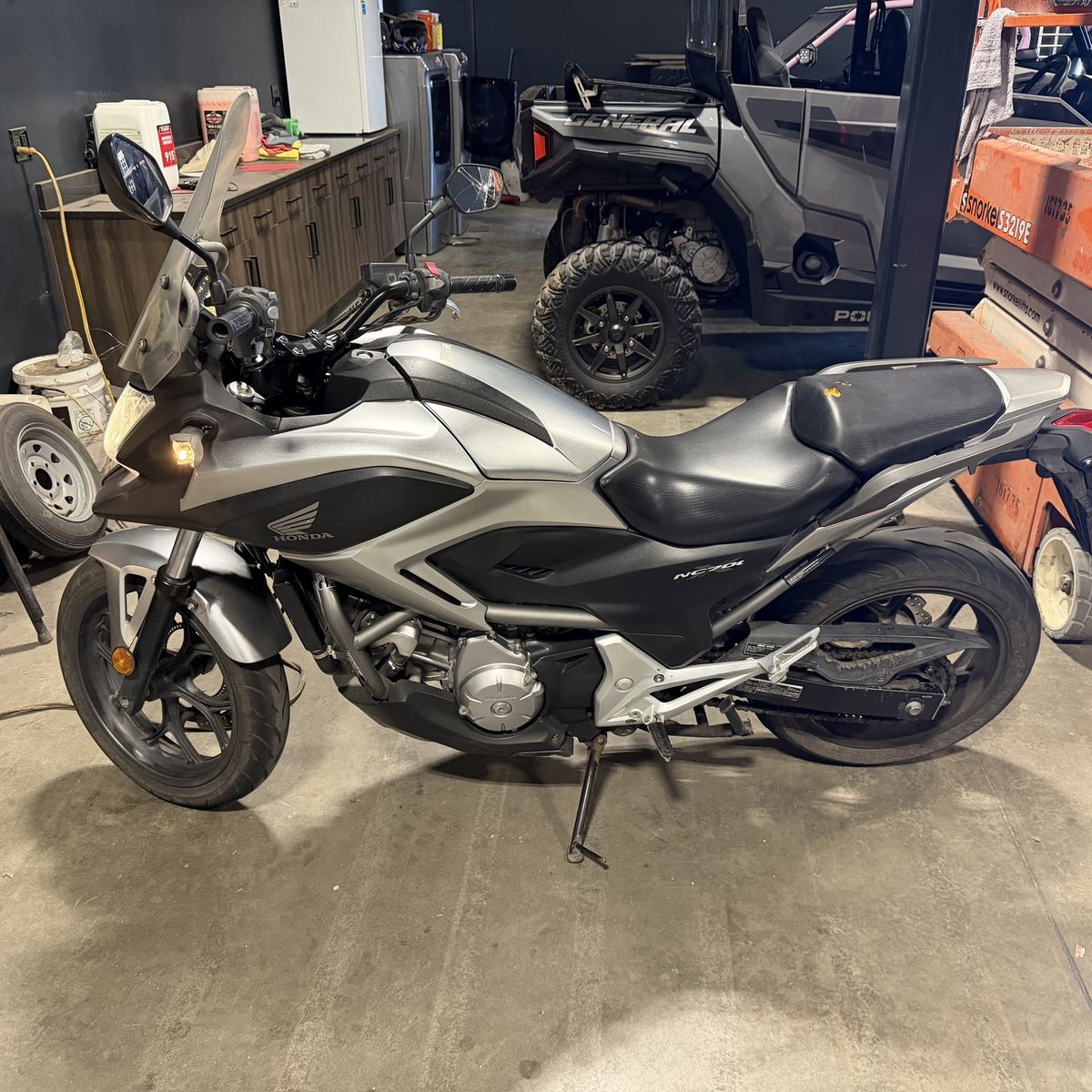 2013 Honda NC700 DCT Automatic Commuter Motorcycle - Silver