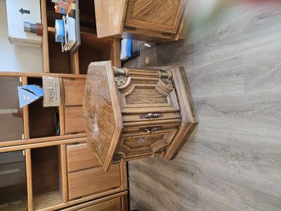 octagon end tables. nonmatching