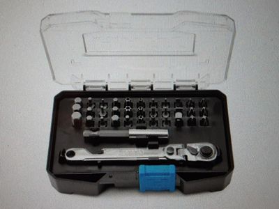 New HART Mini Ratchet 35-Pieces Set with Phillips, Slotted, Star, Security Torx, Hex, and Pozidriv Bits and 3-inch Bit Extension