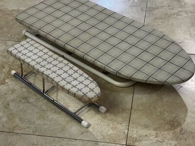 Vintage tabletop Small ironing Boards Seamstress Sleeve
