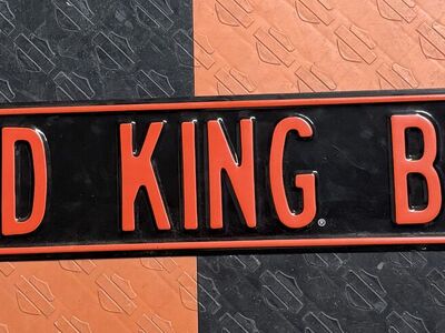 Heavy Harley Davidson Road King Blvd Metal Sign