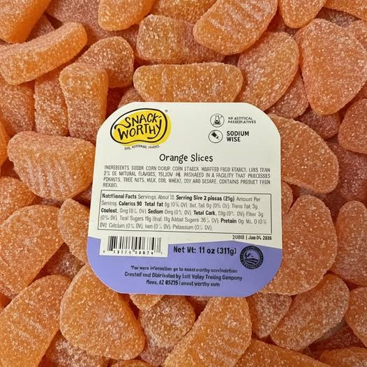 Closeout Deal: Premium Candy Cases  Regular Website Price~$120 Per Case~ Save $100  Our Liquidation Price $20 Orange Slices Feb