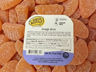 Closeout Deal: Premium Candy Cases Regular Website Price~$120 Per Case~ Save $100 Our Liquidation Price $20 Orange Slices Feb