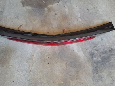 CTS-V carbon fiber spoiler and brake light