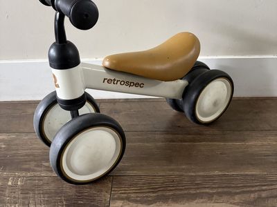 Baby Balance Bike, 4-Wheel Ride-On Toy First Bike & Toddler