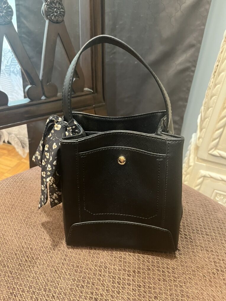 Structured Mini Tote Bucket Bag