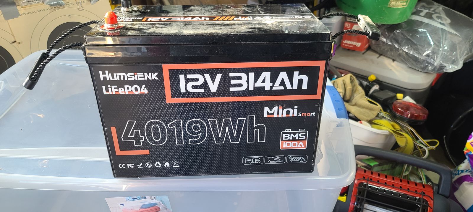 12V 314Ah LiFePO4 Lithium Battery with Bluetooth & 100Amp BMS – 4.19kWh capacity!