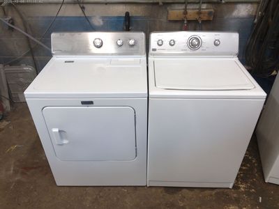 Whirlpool made top load washer with matched electric dryer